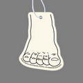 Paper Air Freshener Tag - Foot (Front, Top)